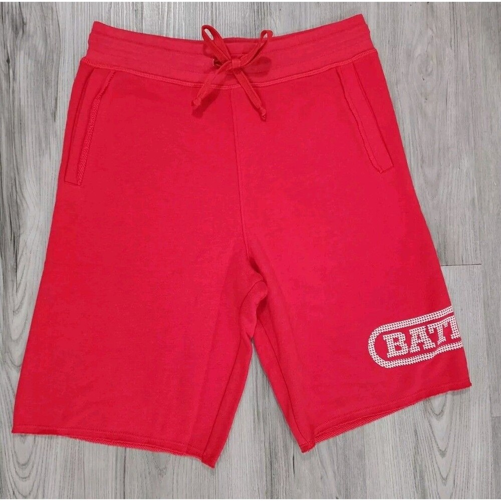 Nwt Battle Shorts Mens Sweat Shorts Red Drawstring Sideline Athleisure Size S